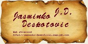Jasminko Despotović vizit kartica